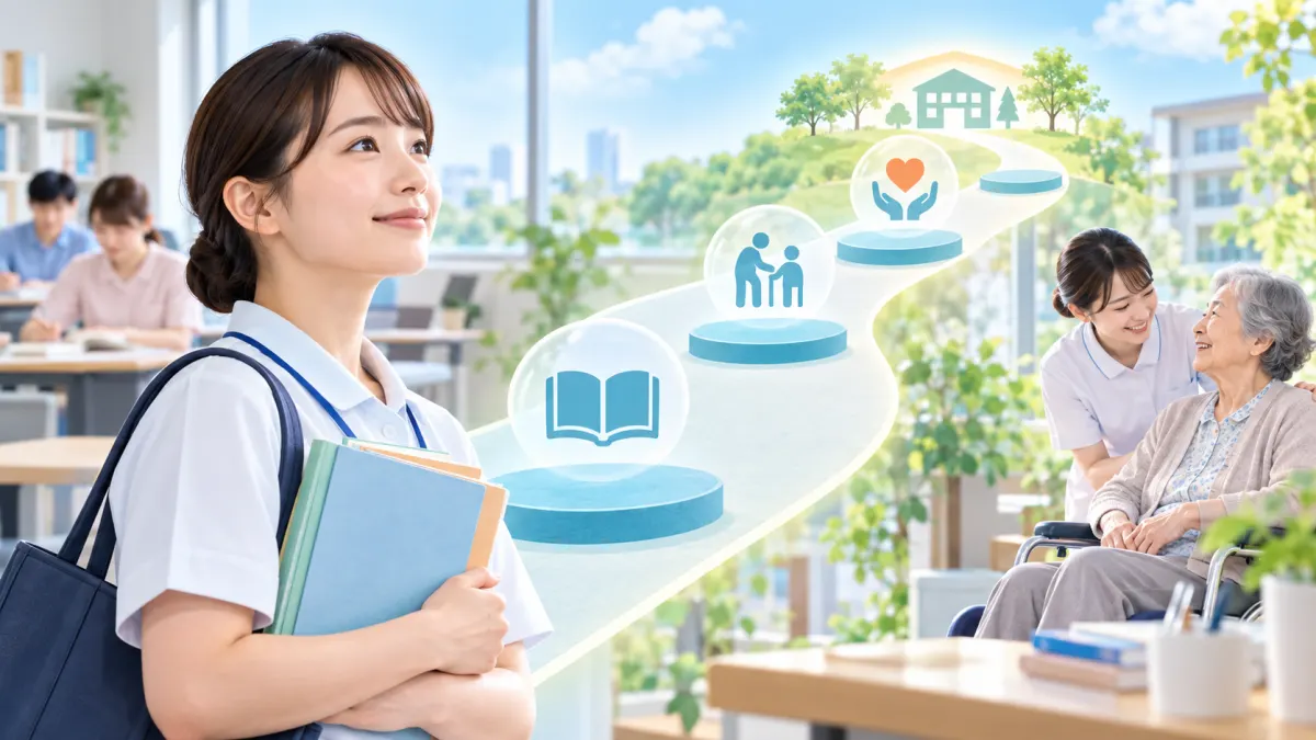 介護の資格は何から取る？順番は1本道です｜取らなくてよい資格も解説のイメージ