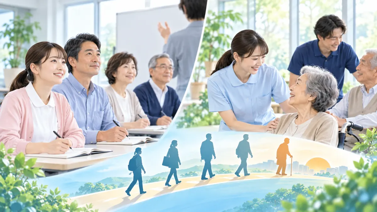 初任者研修に年齢制限はありません｜ただし就職では年代ごとに事情が違いますのイメージ