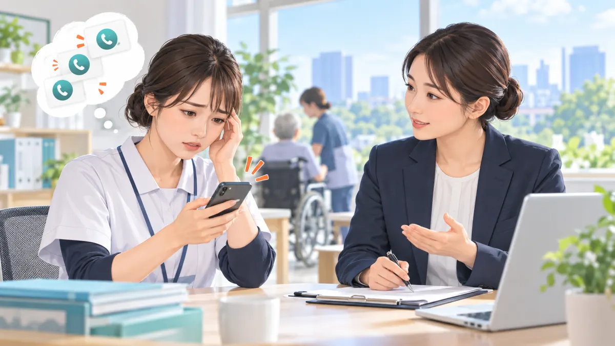 ウェルミージョブ（旧カイゴジョブ）の退会方法｜連絡が止まらない理由のイメージ