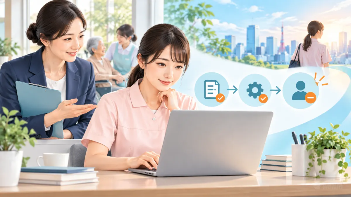 介護ワーカーの退会方法3つと例文つきの手順・注意点のイメージ