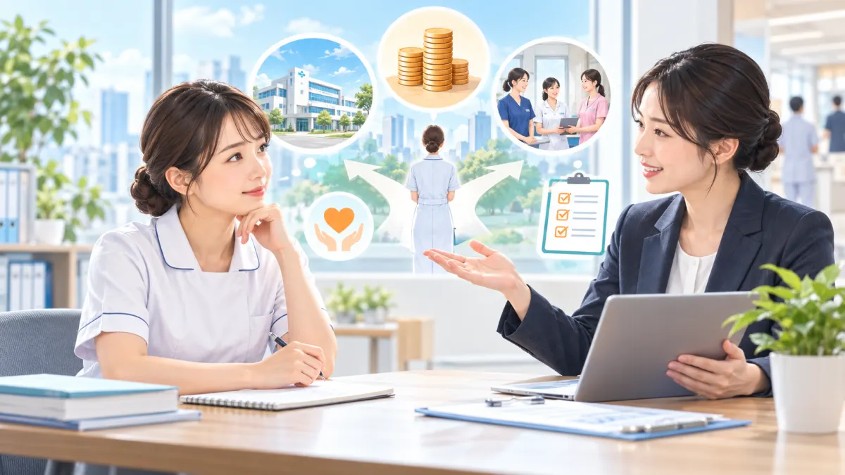 看護師転職エージェントとは？選び方・使わない方がいい人を解説のイメージ