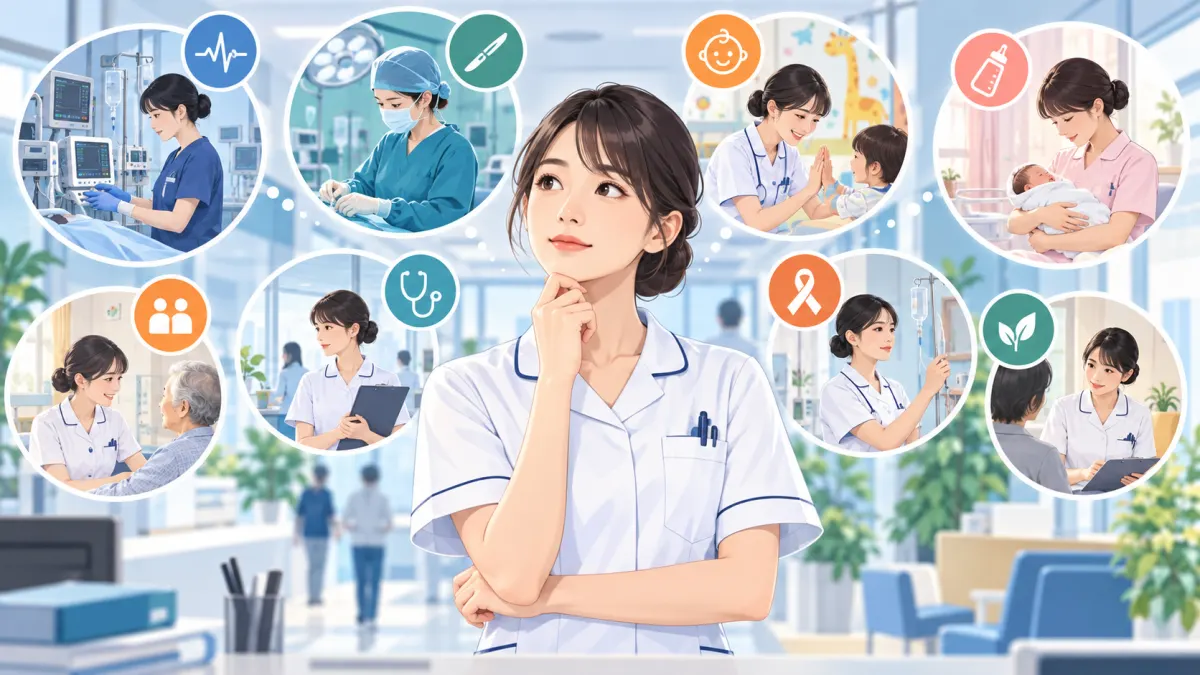 看護師の大変な科ランキングTOP10【2026年】楽な科・人気の科も比較のイメージ
