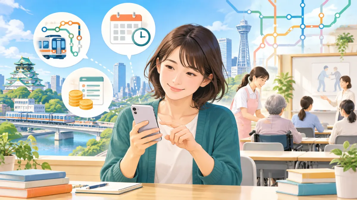大阪の介護職員初任者研修が安いスクール9選【2026年】土日・働きながら通える教室も比較のイメージ