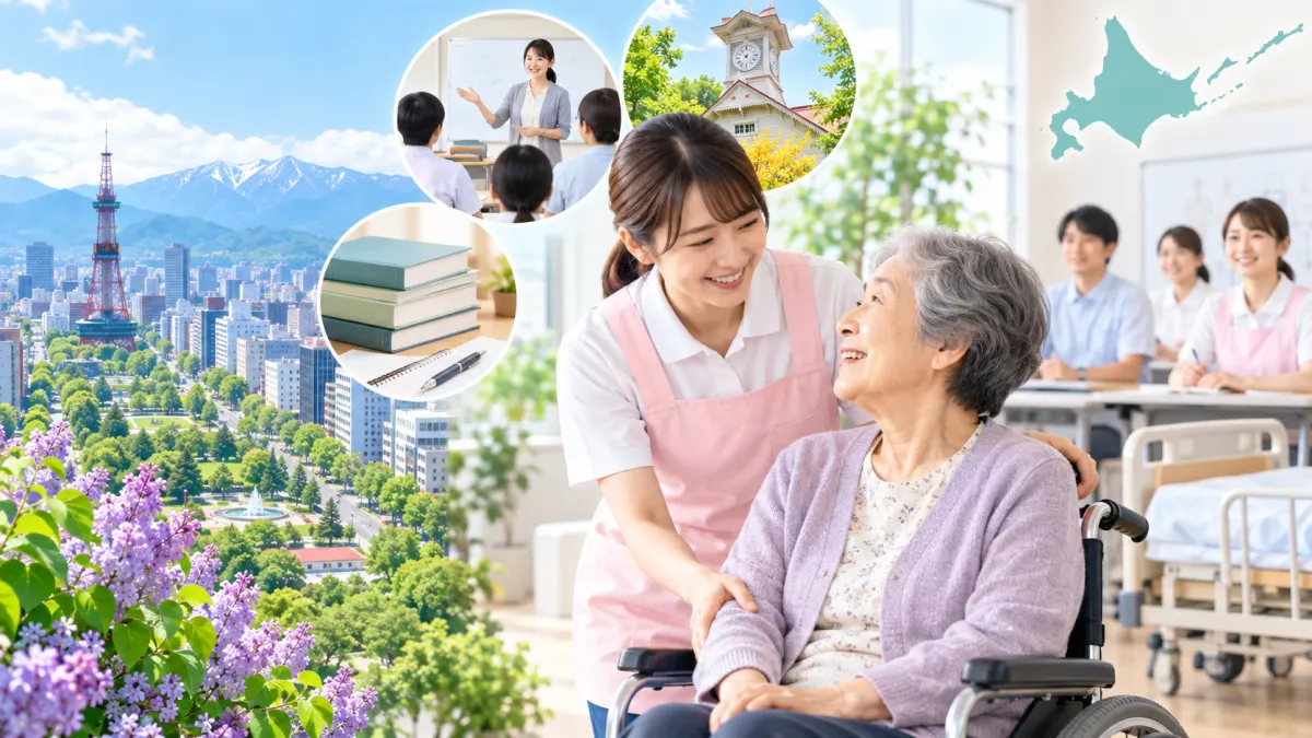 札幌でおすすめの介護職員初任者研修（ヘルパー2級）【2026年版】スクール11校と費用相場のイメージ