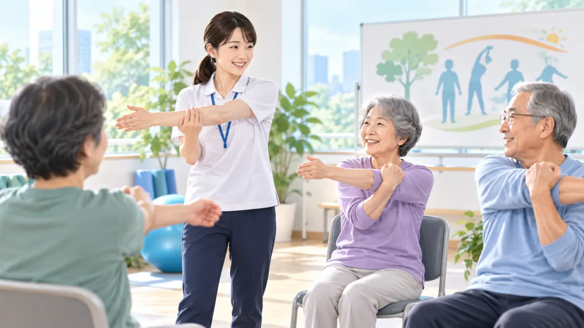 介護予防運動指導員とは｜受講できる人の条件と33時間の講習・活かし方のイメージ
