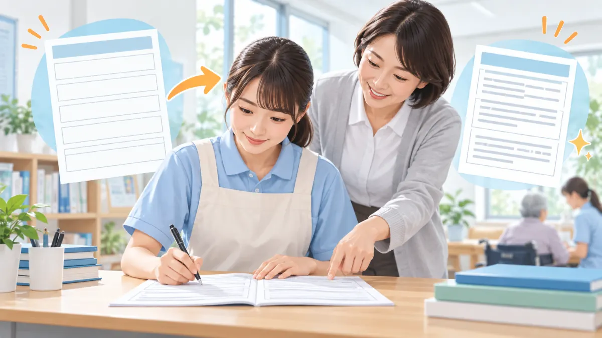 そのまま使える穴埋めテンプレートと文字数配分のイメージ