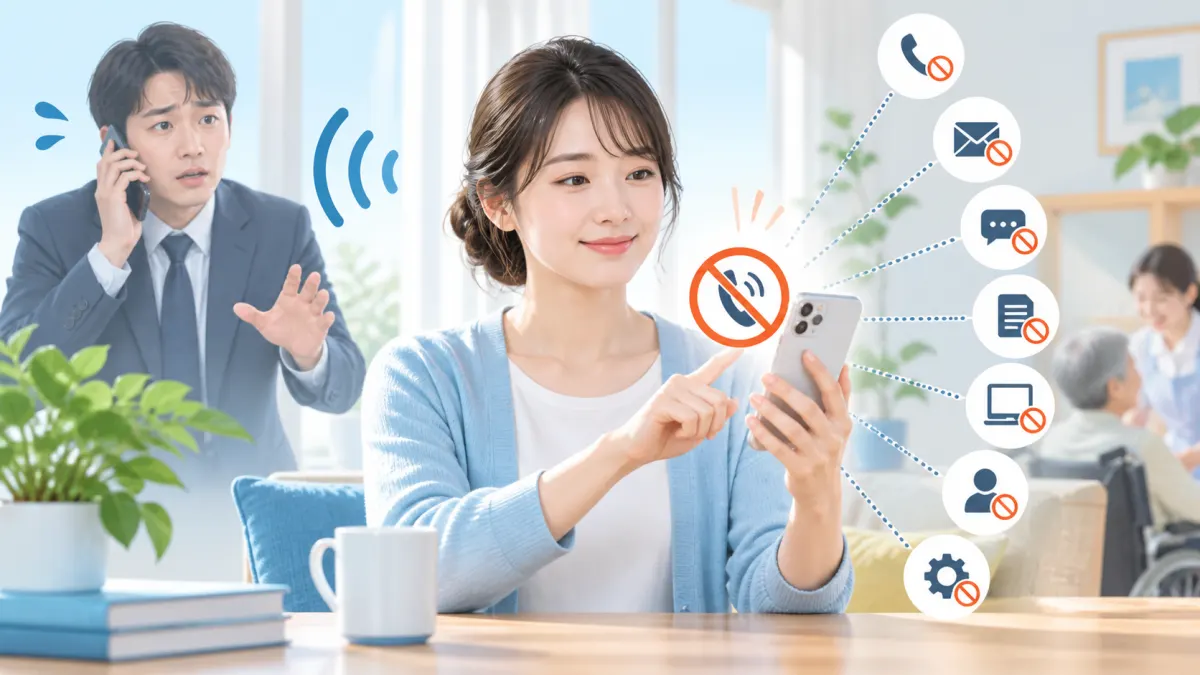 連絡を止める7つの方法【効果が高い順】のイメージ