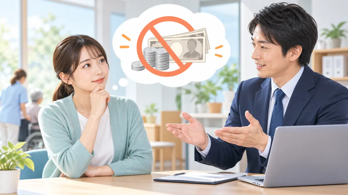 カイゴジョブエージェントはお金がかかる？のイメージ