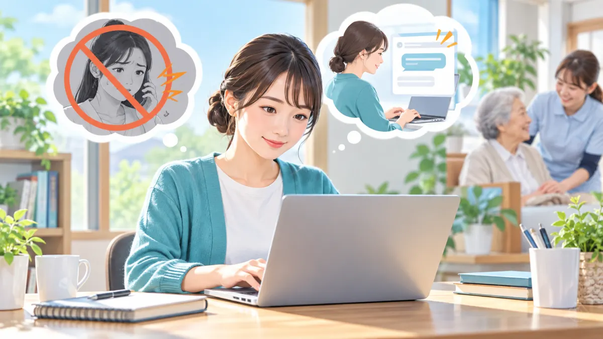 電話が苦手な人に向いている転職の進め方のイメージ