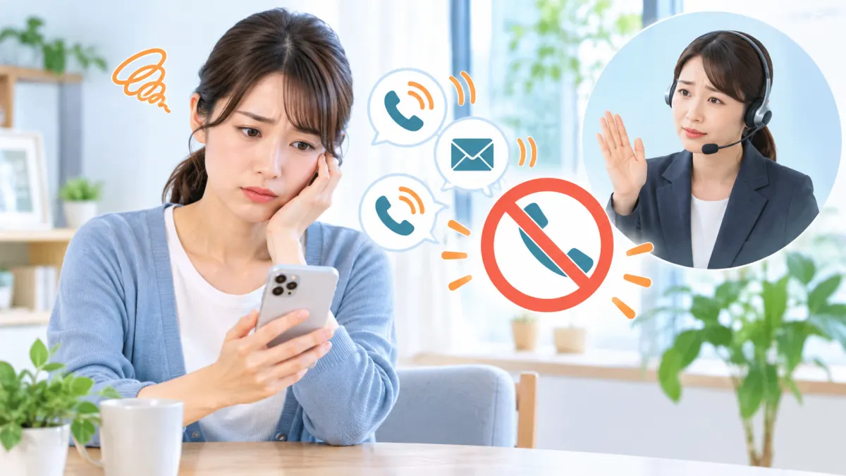 退会できない・連絡が止まらないときの対処のイメージ