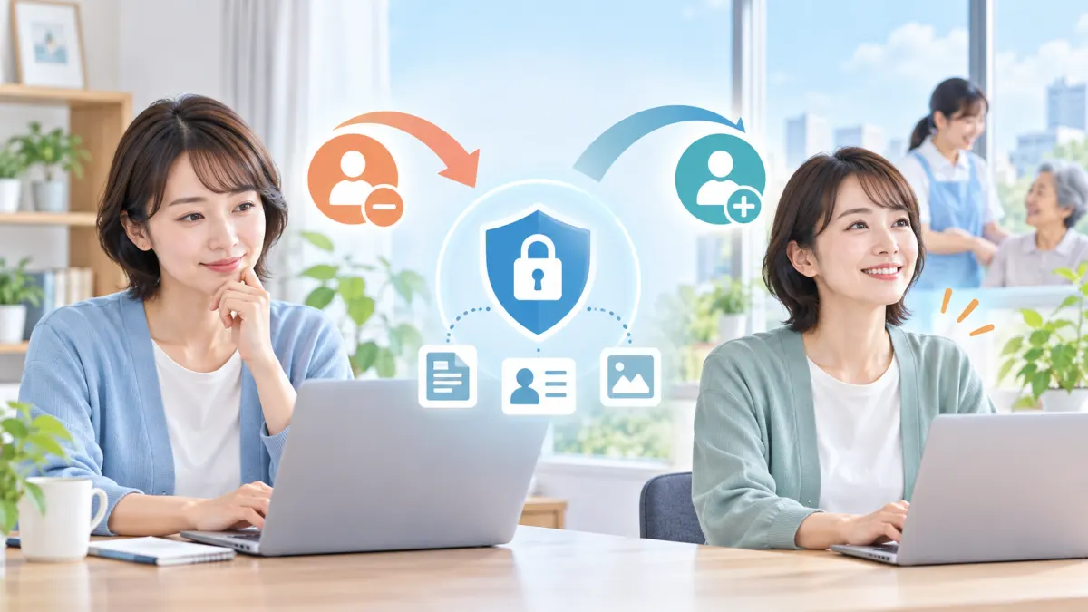 退会後の再登録と個人情報の扱いのイメージ