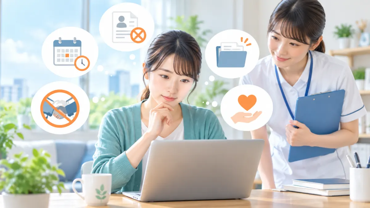 退会前に確認したい5つの注意点のイメージ