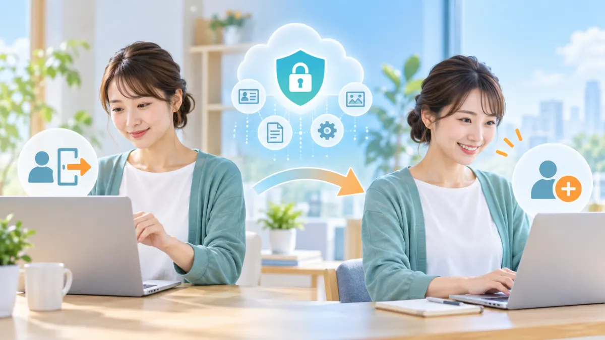 退会後の個人情報と再登録のイメージ