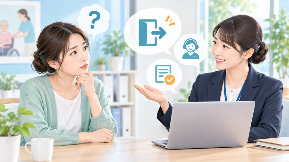介護ワーカーの退会に関するよくある質問のイメージ