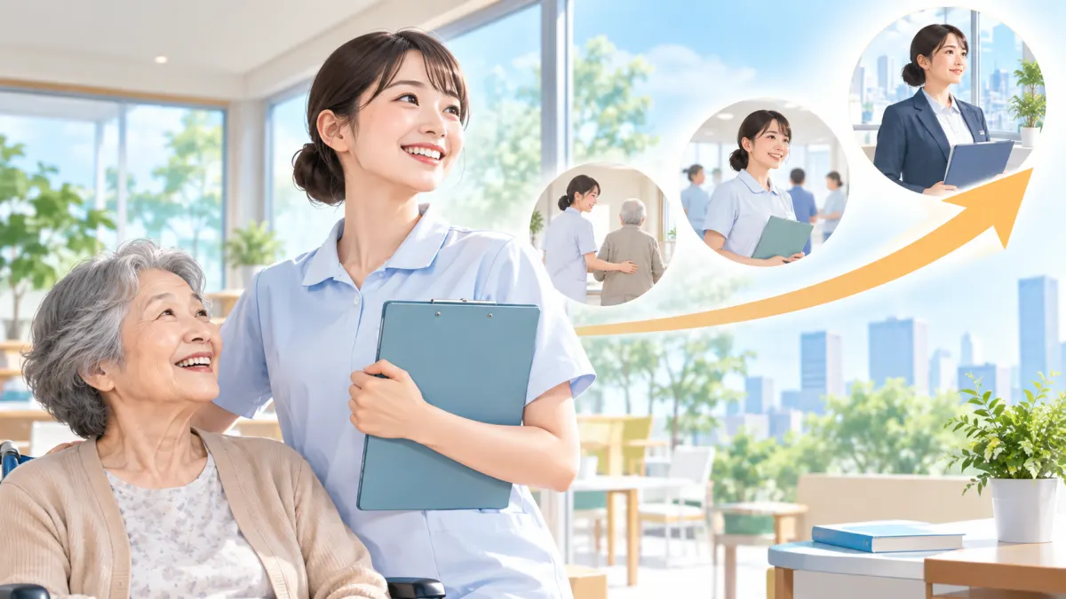 資格取得後のキャリアパスと収入の変化のイメージ