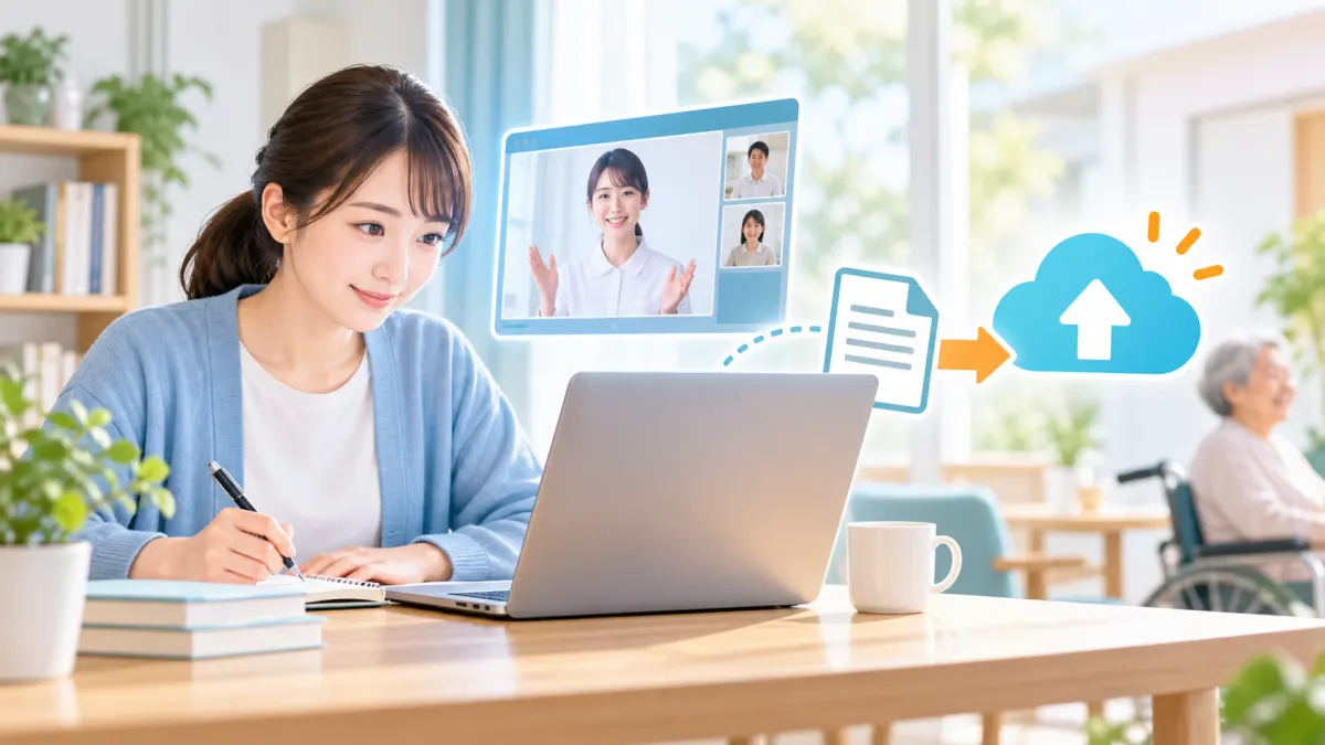 Web提出・オンライン学習のしくみのイメージ