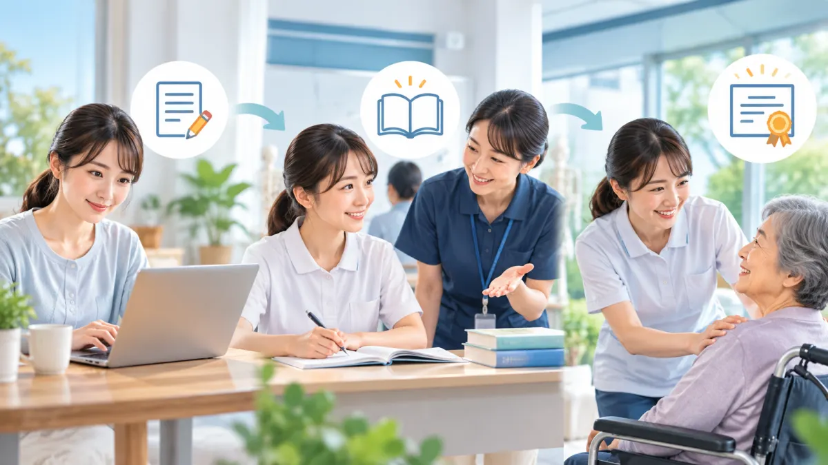 申込みから修了までの流れのイメージ