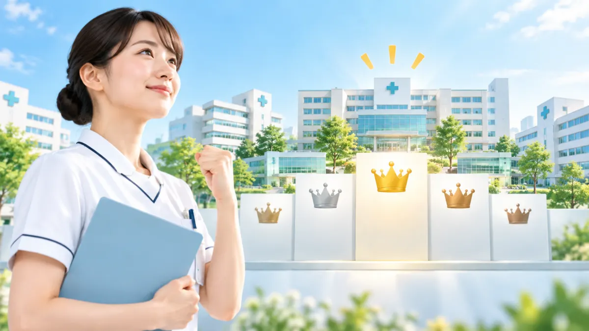 高給を狙える病院ランキングTOP5のイメージ