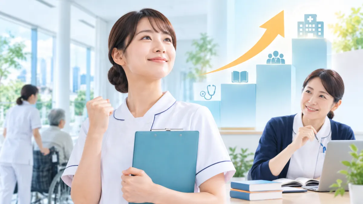 年収をあげたい！看護師の給料を上げる方法のイメージ