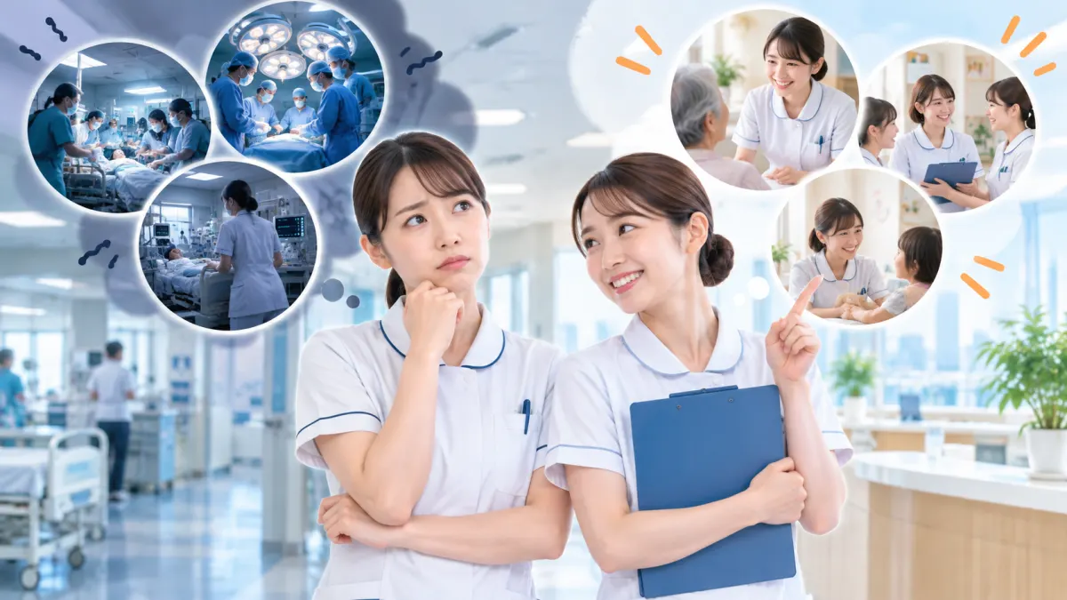 「行きたくない科」と「優しい人が多い科」はどこ？のイメージ