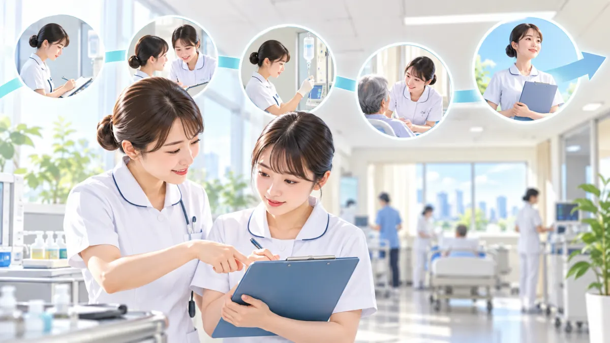 配属から独り立ちまでの1年間の流れのイメージ