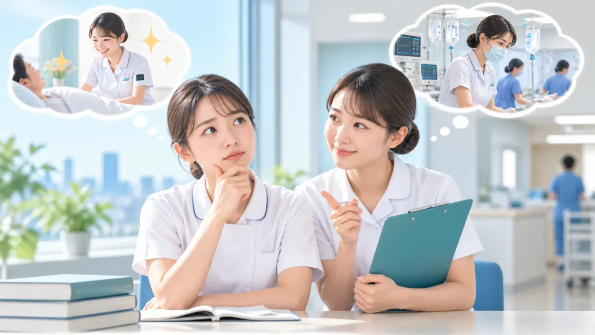 看護師が科を選ぶときによくある誤解のイメージ