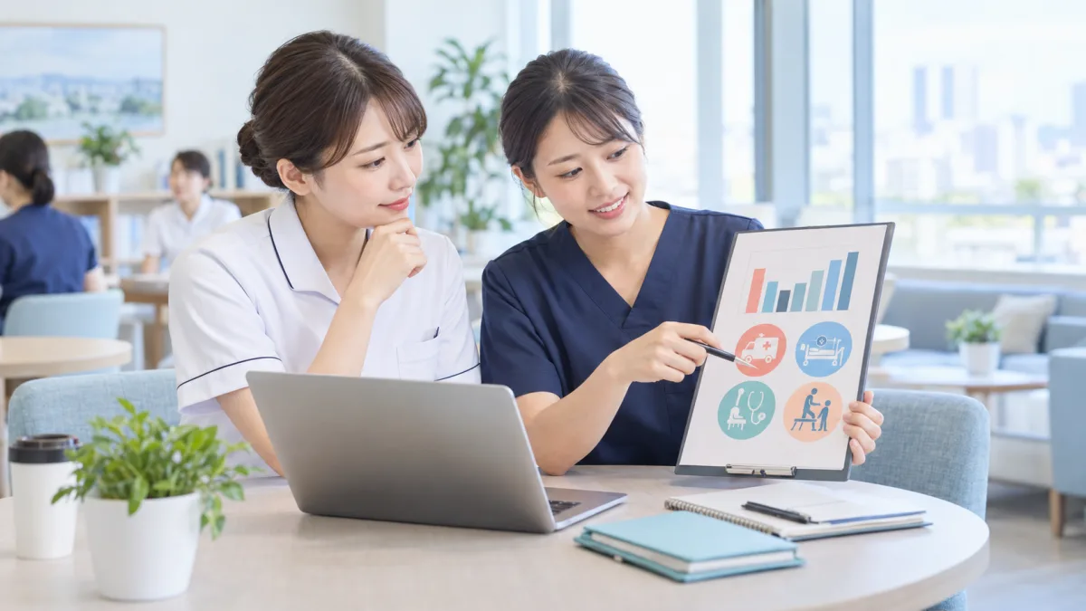 看護師の大変な科ランキングを転職先選びに使う方法のイメージ