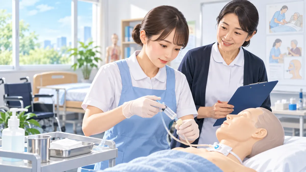 実務者研修450時間と「医療的ケア」の中身のイメージ