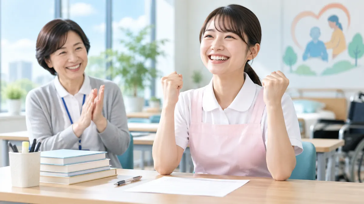 結論｜初任者研修の修了試験はほぼ全員が合格するのイメージ
